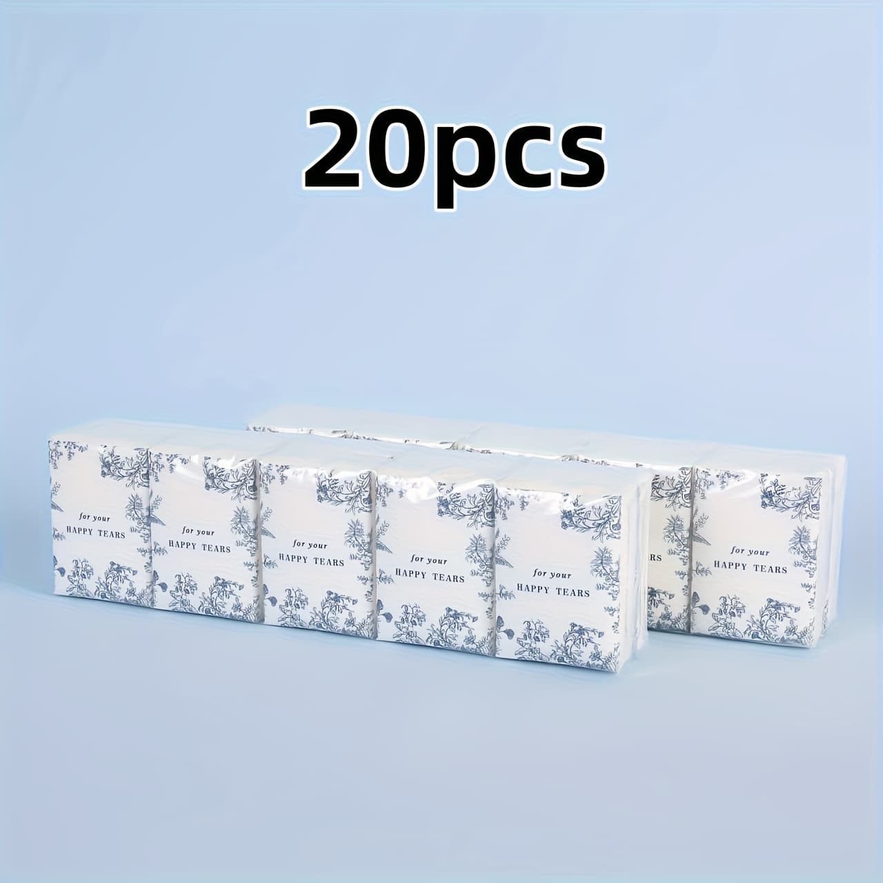 TEMU 10/20-pack New Style Soft Facial Tissue Packs| For Guests| Party Favors& Ceremony Gifts| Ideal For Reunions, Birthdays& Celebrations| Must-have For Bride& Groom, Party Hosts