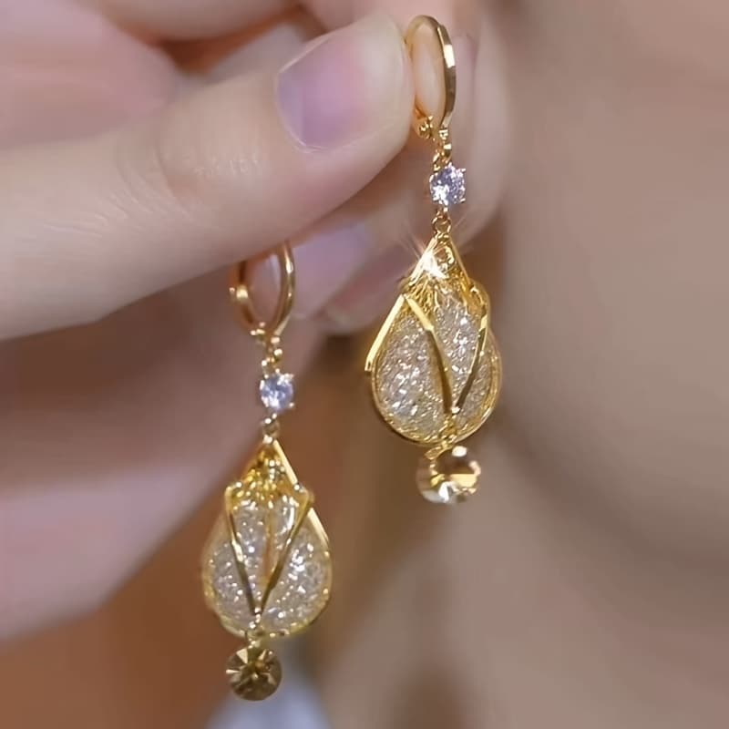 TEMU Exquisite And Luxurious Pendant Earrings For Women, Fashionable And Elegant Party Earrings Jewelry Gift