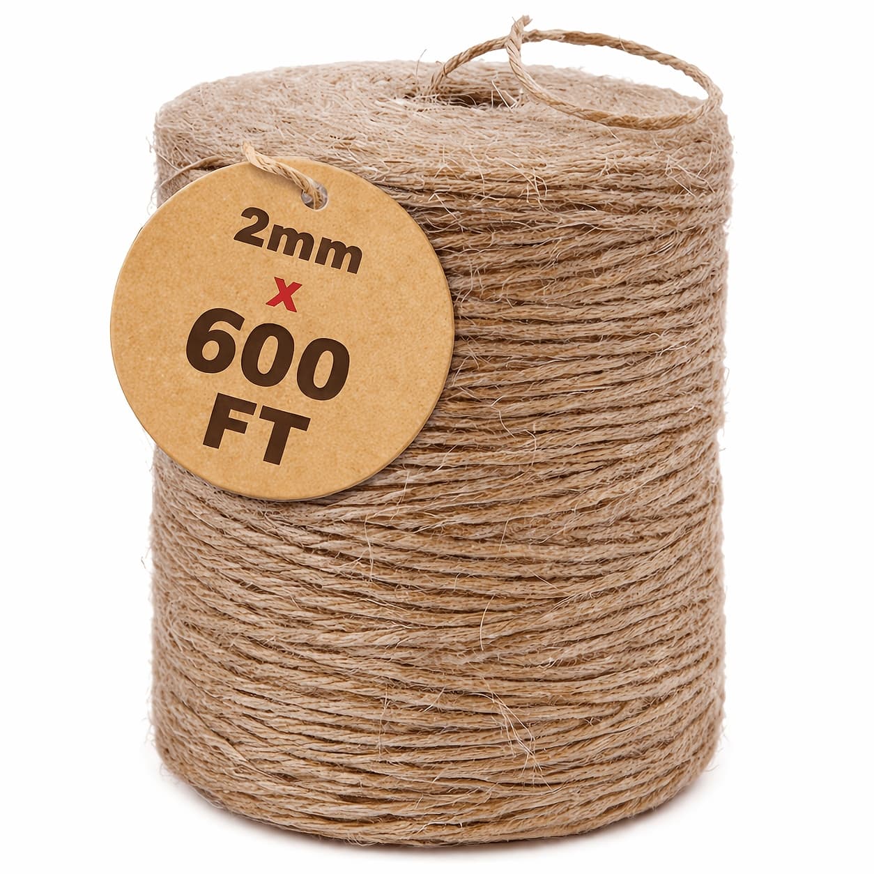 TEMU 2mm 600ft Natural Hemp Rope, Heavy Duty Garden Twine For Crafts, Gift Wrapping, Gardening, Packing And Diy Projects