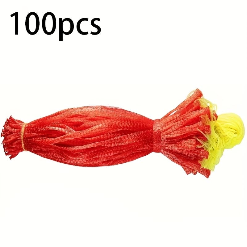 TEMU 100/200pcs Reusable Watermelon & Melon Hanging Nets - Durable Pp Plastic Mesh Hammocks With Tied Design For , Garden Produce, , , Prevent Rot & Animal Damage