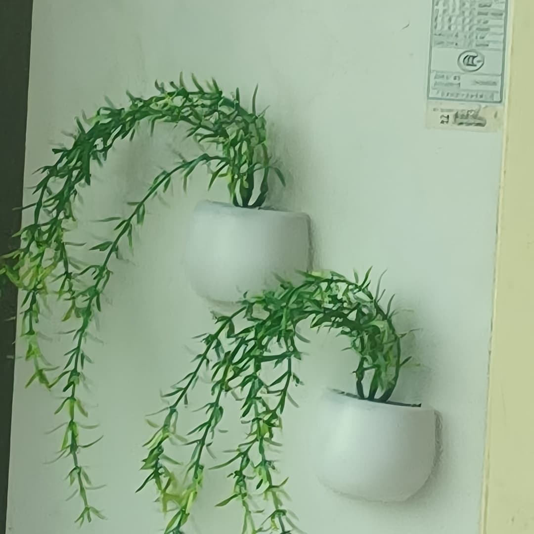 TEMU 2pcs Fridge Magnets Artificial Hanging Plants Refrigerator Magnets Fake Succulents Whiteboard Magnet Fridge Decoration Magnet Cabinet For Home Kitchen Decoration