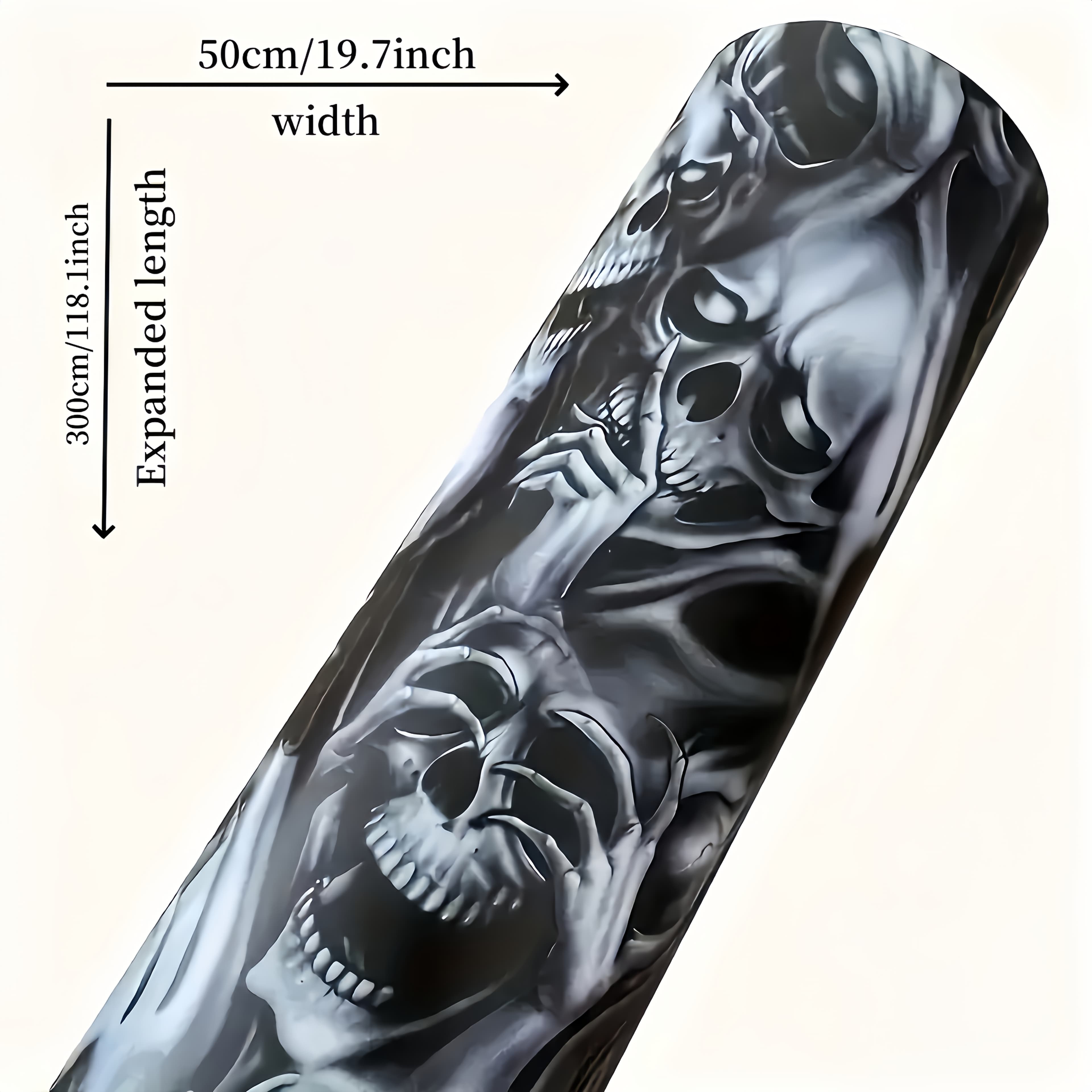TEMU Vinyl Wrap For Cars & Motorcycles19.7inch*118.1inch, Durable Pvc, Scratch-resistant Decal For Interior Protection