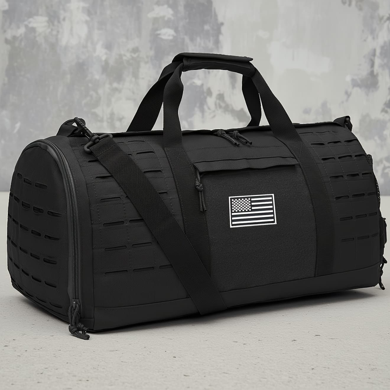 TEMU 40l Tactical Duffle Bag For Men Spacious Gym Fitness Workout Bag With Independent Shoe Pocket Laptop Compartment Tote For Basketball Football Practical Weekender Office Commuter Bag