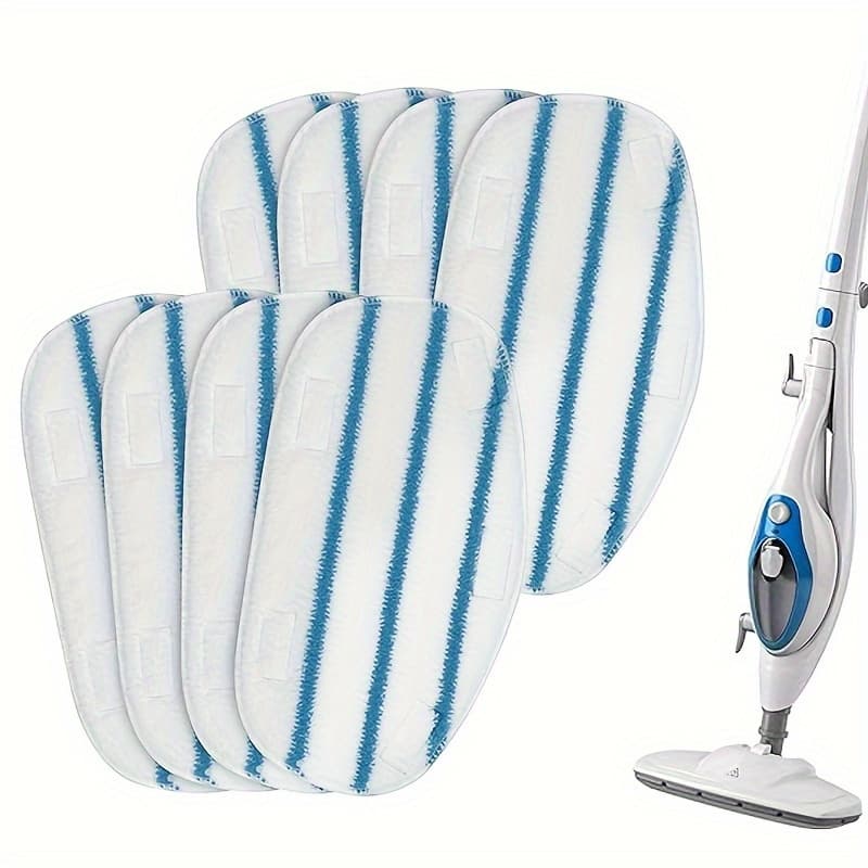 TEMU 8 Pack Pur Steam Mop Pads Compatible With 10-in-1 And 211 Steam Mop Cleaner Microfiber Pur Steam Mop Replacement Pad Washable Reusable Steam Mop Pads For Steamer Floor Cleaning