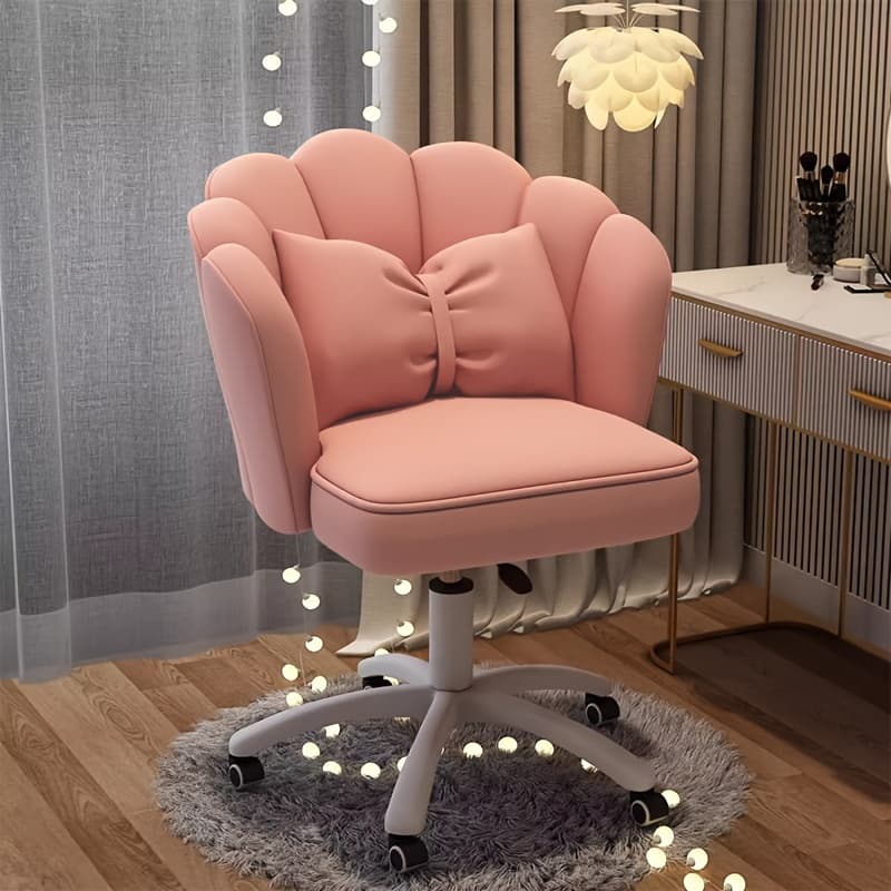 TEMU Office Chair Cute Petal Desk Chair, Chairs Height Adjustable Chair Makeup Chair Computer Chair Vanity Chair