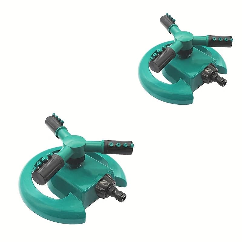 TEMU Lawn Sprinkler, 360 Degree Automatic Rotating Garden Sprinkler, Large Area Coverage, Sprinklers For Yard For Plant Irrigation And Kids Playing