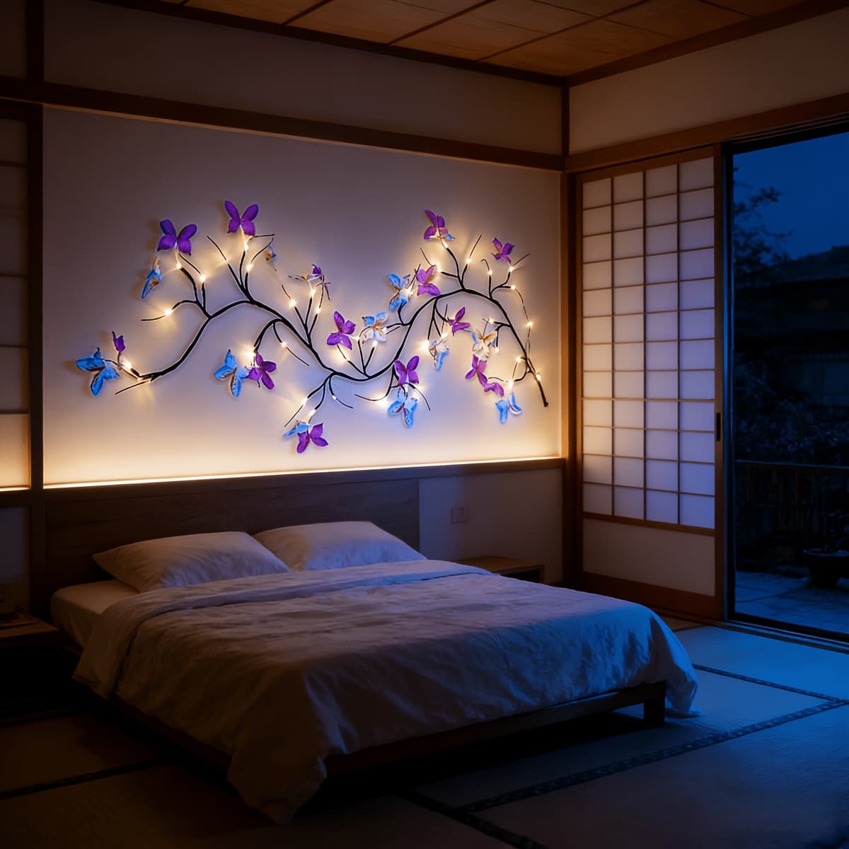 TEMU 1pc Flexible Usb-powered 34 Led Willow Vine & Light - Flexible Branches With Vine & Decorations, 8 , Plug-in Indoor Night Light Suitable For Decor, Perfect Gift For , Birthdays, Parties