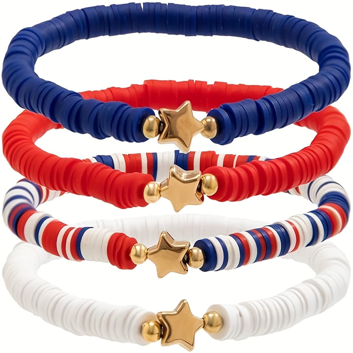 TEMU Colors In A Random Way, Waterproof Surf Bracelet Collection, Day Beaded Bracelet For The , Patriotic Red, White, And Bracelet Memorial Jewelry For Mother, Partner, , Girlfriend, Daughter