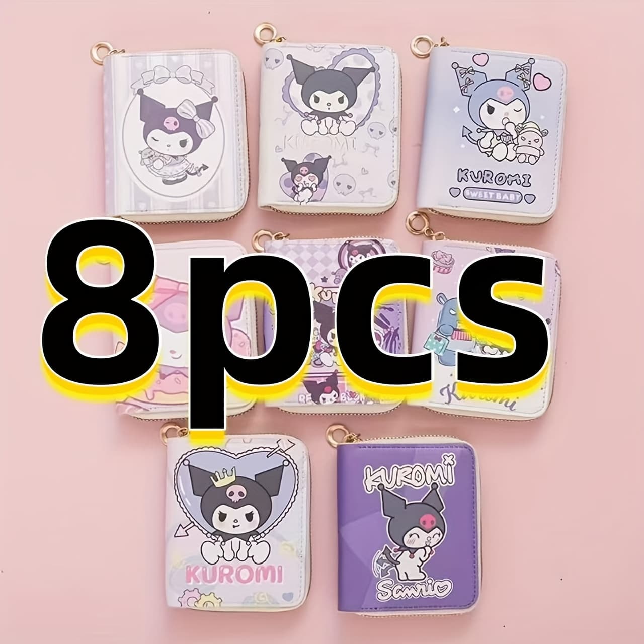 TEMU 8pcs Wallet Card Bag Cute Gift