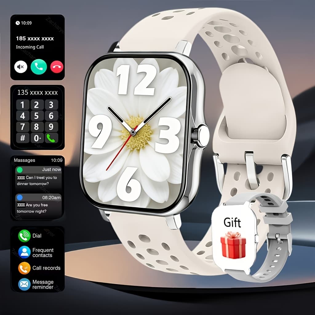 TEMU Erun Smart Watch, Hd Display Unisex, Supports Wireless Call Alerts, Multifunctional Sports Fitness Watch, Multiple Sports , Music-compatible Sports Watch, Compatible With And Iphone, Ideal