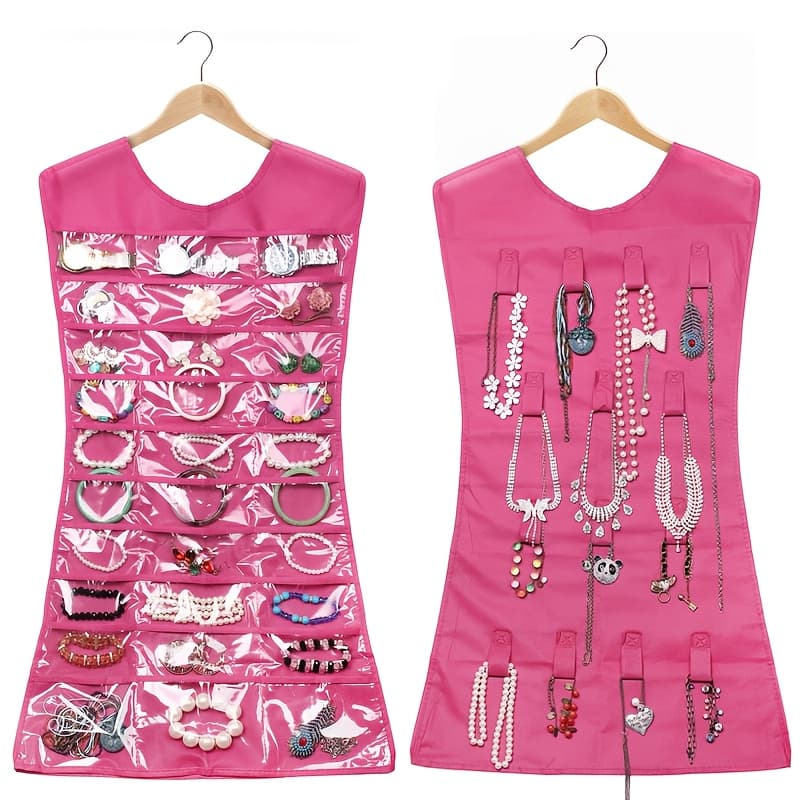 TEMU 1pc Non-woven Ornament Hanging Bag Vest-shaped Storage Bag Personal Items Organizer