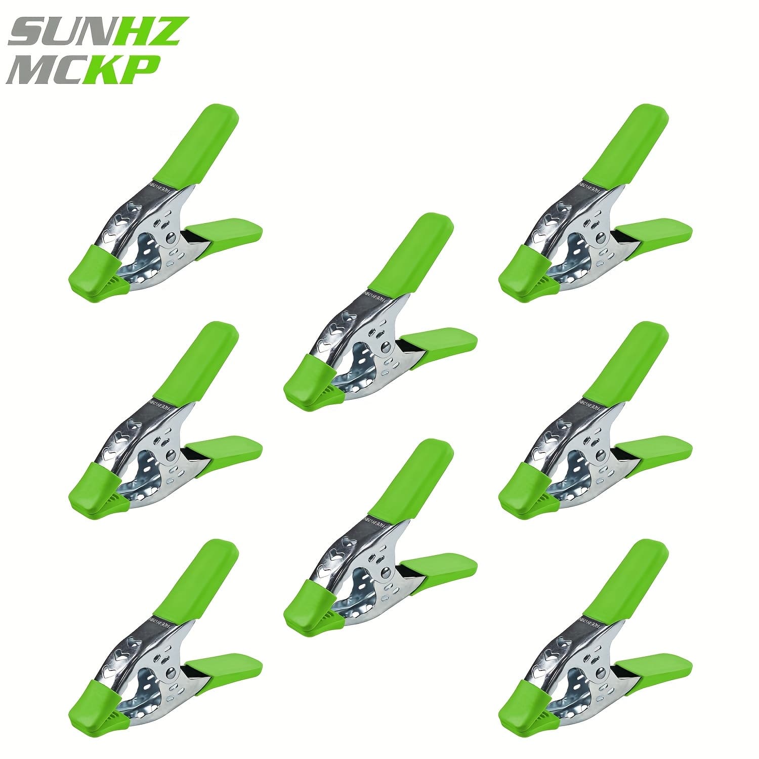 TEMU 8pcs 6" Inch Spring Clamp, Heavy Duty Spring Metal Spring Clamps With Rubber Handles, 2.5"-inch Jaw Opening, Ideal For Diy Woodworking, Crafts, And Projects