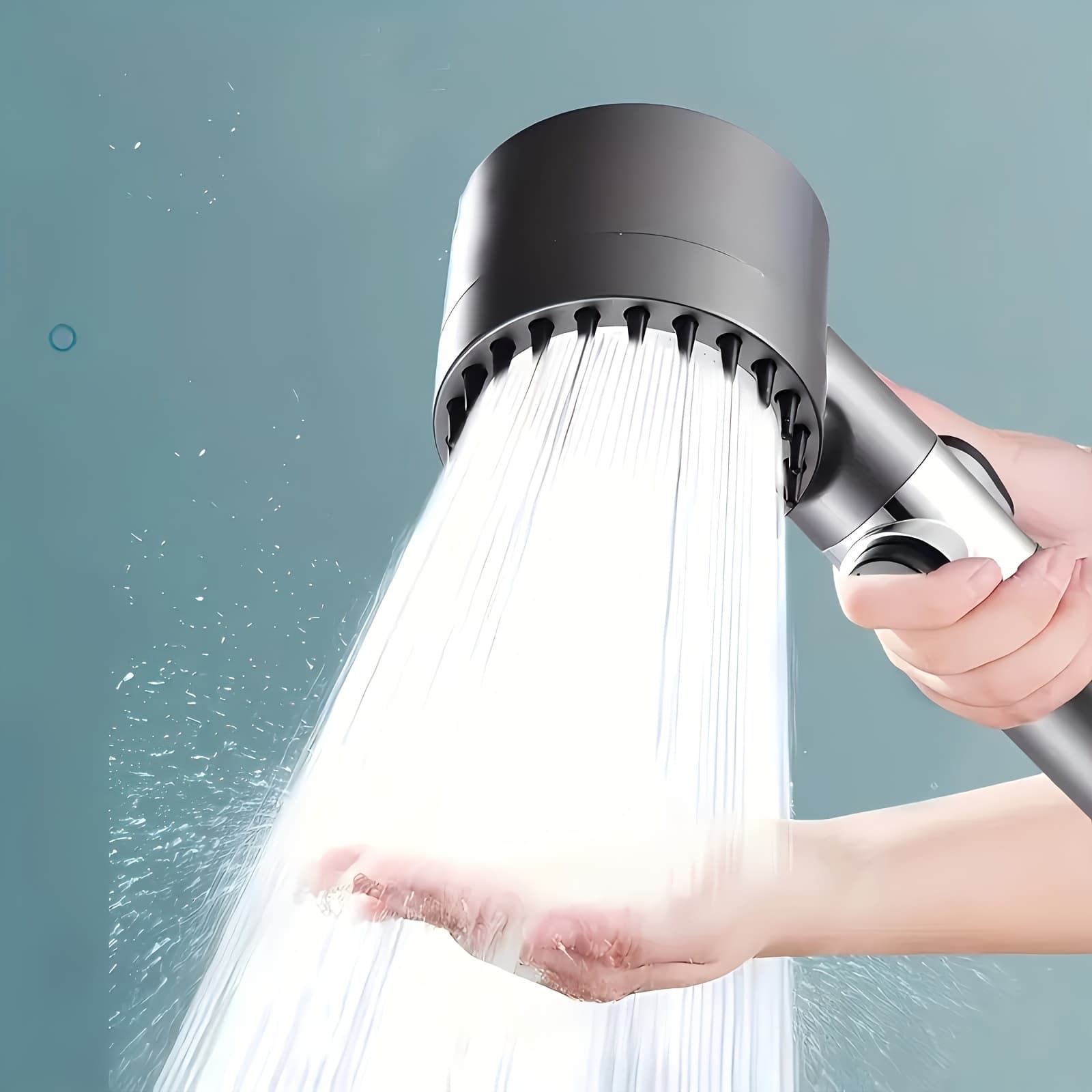 TEMU High Pressure Shower Head, 10pcs Filter Handheld Shower With 3 Spray , 6 Replacement , 60 Inch Hose & Bracket, Ideal For Home Bathroom Shower