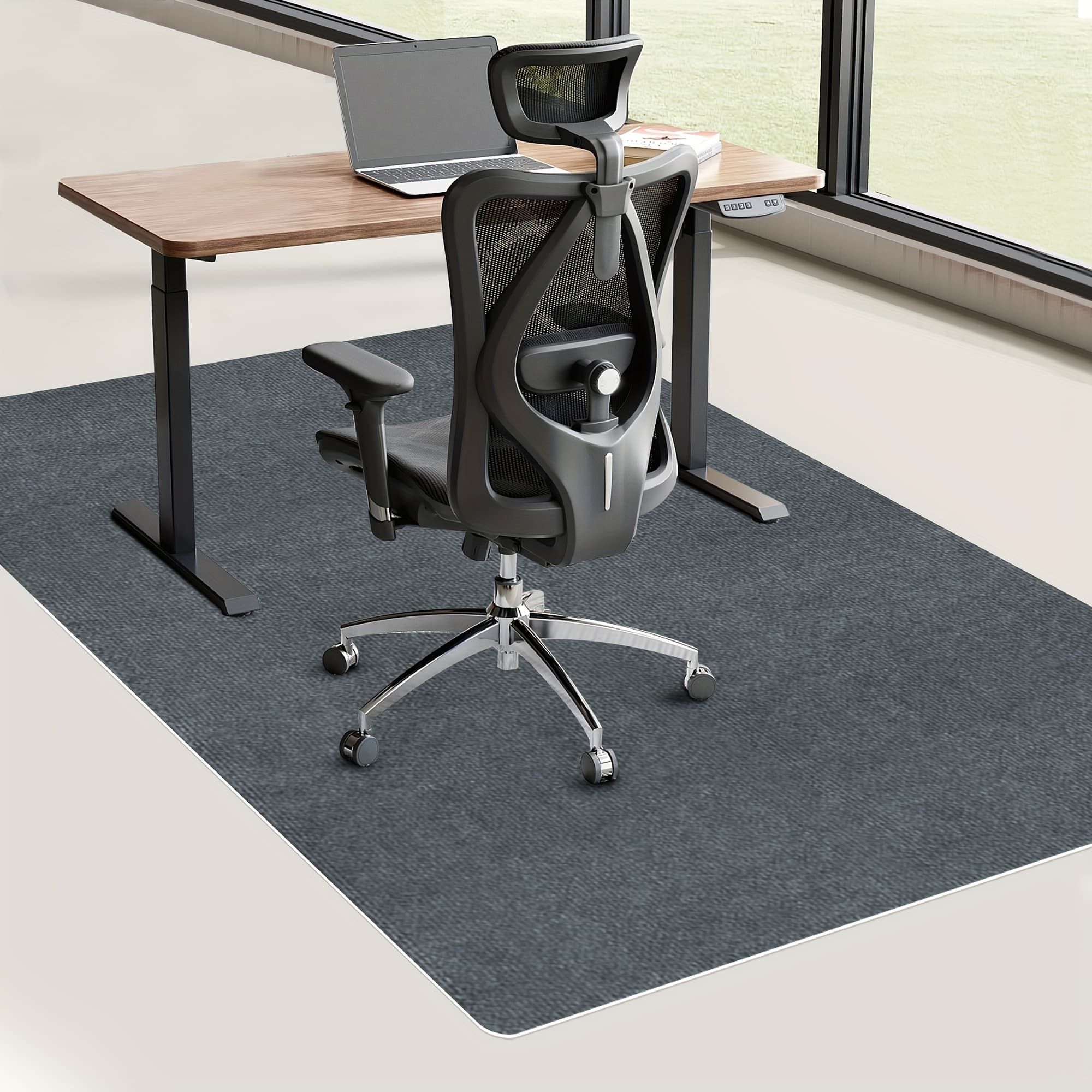 TEMU Floor Mat For Office Chair Desk Chair Mat For Carpet Desk Mat For Carpeted Floors Office Rug Office Chair Mat Floor Protector For Carpeted Version Desk Carpet Anti Slip Rug Pad Hardwood