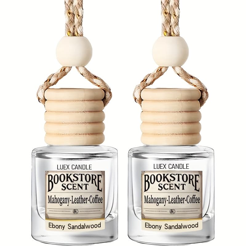 TEMU Set Of 2 Car Air Freshener Diffusers - Scented Oil Diffuser For Vehicles, Lasting Fragrance For Over