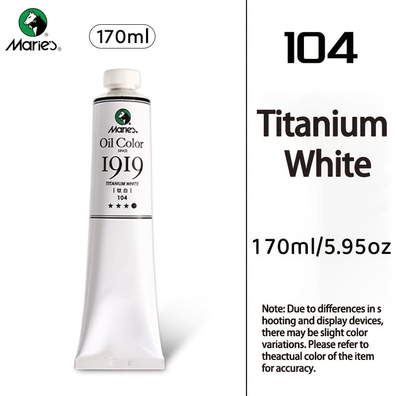 TEMU Marie's For Artist Oil Color, 170ml/5.95oz Tube, , Good Coverage, Tinting Strength, Professional For Art Supplies For Painting Canvas, For Artist Quality, Gifts For Artists, Beginners And Adults