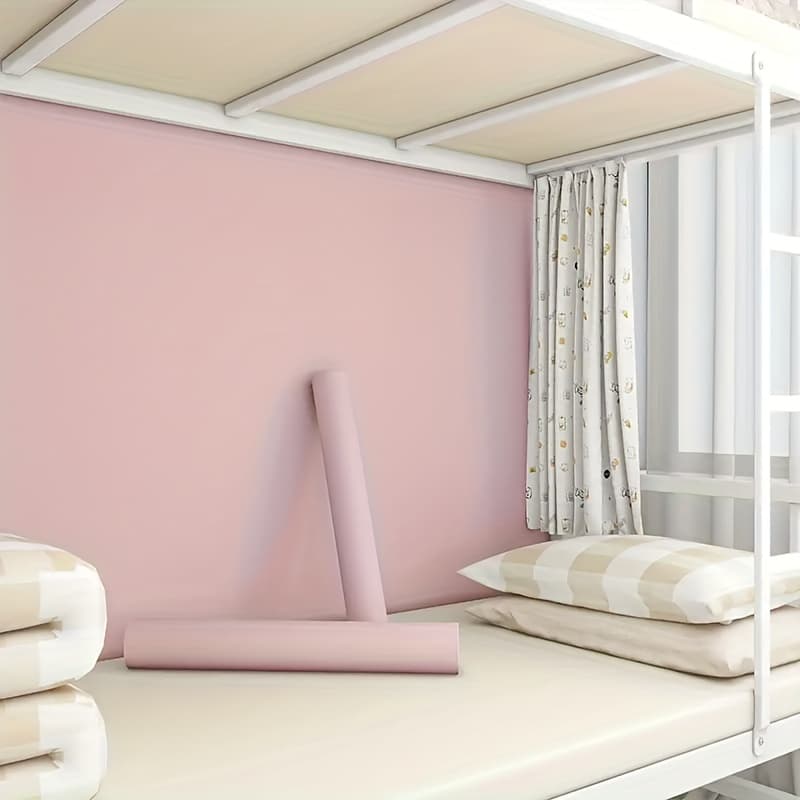 TEMU Matte Solid And Stick Wallpaper - Waterproof, Removable & Reusable, For Dorms, Rental Houses, Kitchens, Bedrooms & Living Rooms, Multiple Colors | | Adhesive
