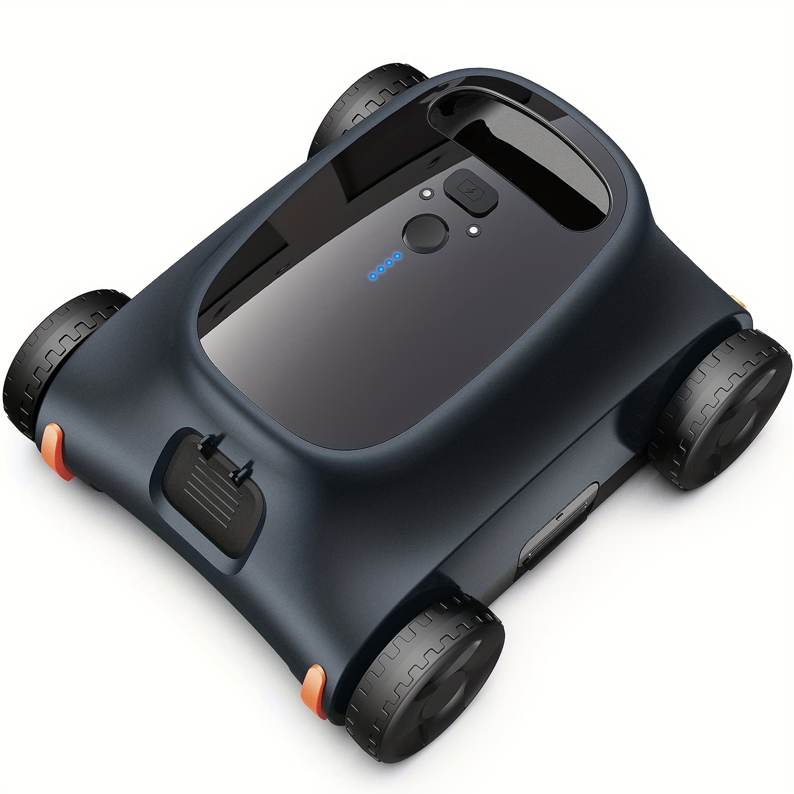 TEMU [180 Mins Running] Grennix Sat 10 Cordless Robotic Pool Cleaner, Lasts 180 Min, Automatic Vacuum For Above-ground Pools Up To 2000 , Portable, Self-parking, Black Ipx-8