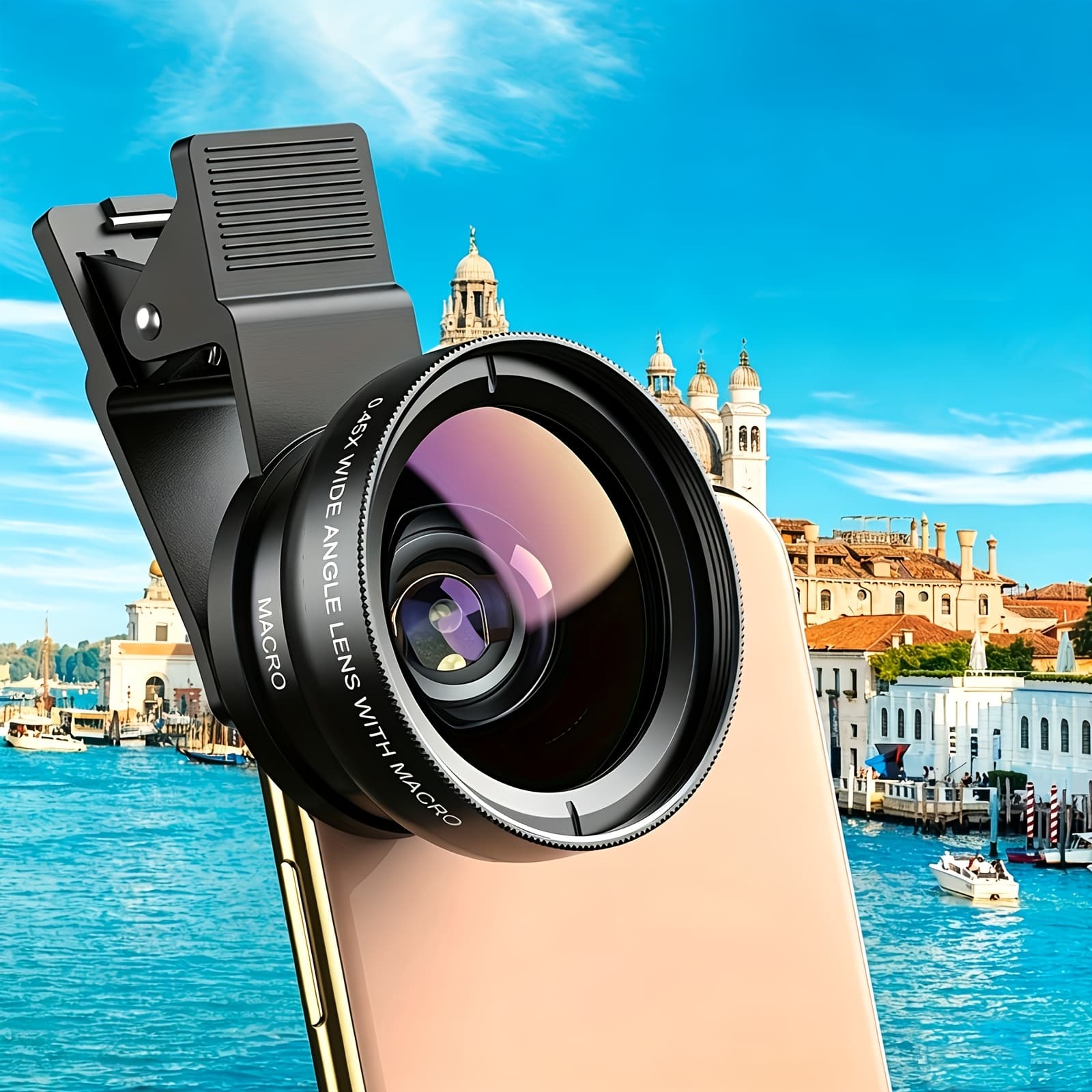 TEMU 0.45x Hd 37mm Wide Angle And 12.5x Super Macro Lens Set For Smartphones | Enhance Photography Skills | Perfect For Content Creators, Travel , Small And Users