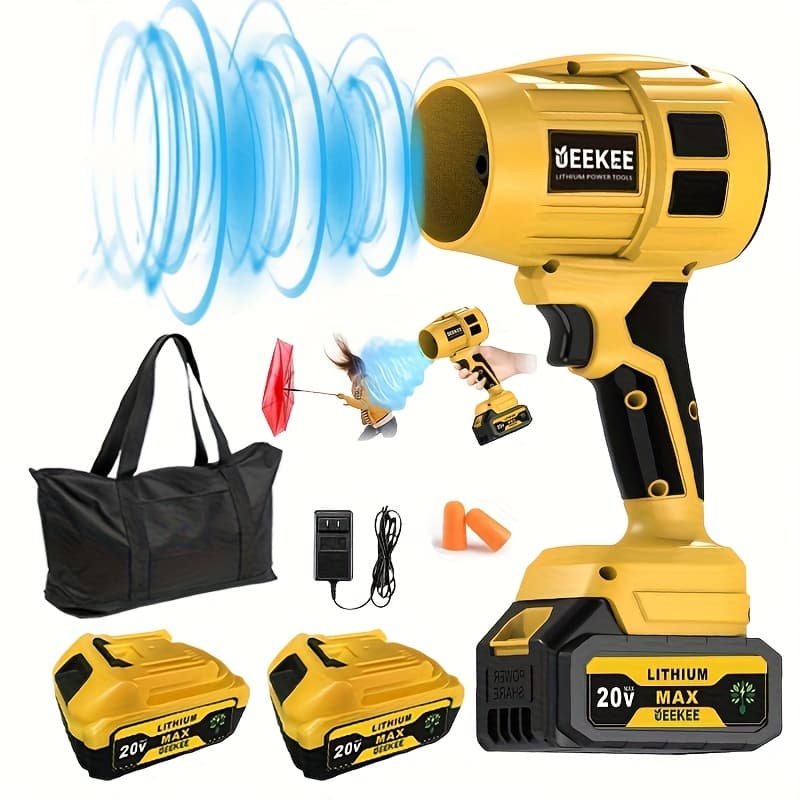TEMU Cordless Leaf Blower, Ueekee Mini Powerful Turbo Blower & Duster For Car Cleaning, Keyboard Dust, Computer - Portable Electric Blower With Brushless Motor, Lightweight Handheld Dryer