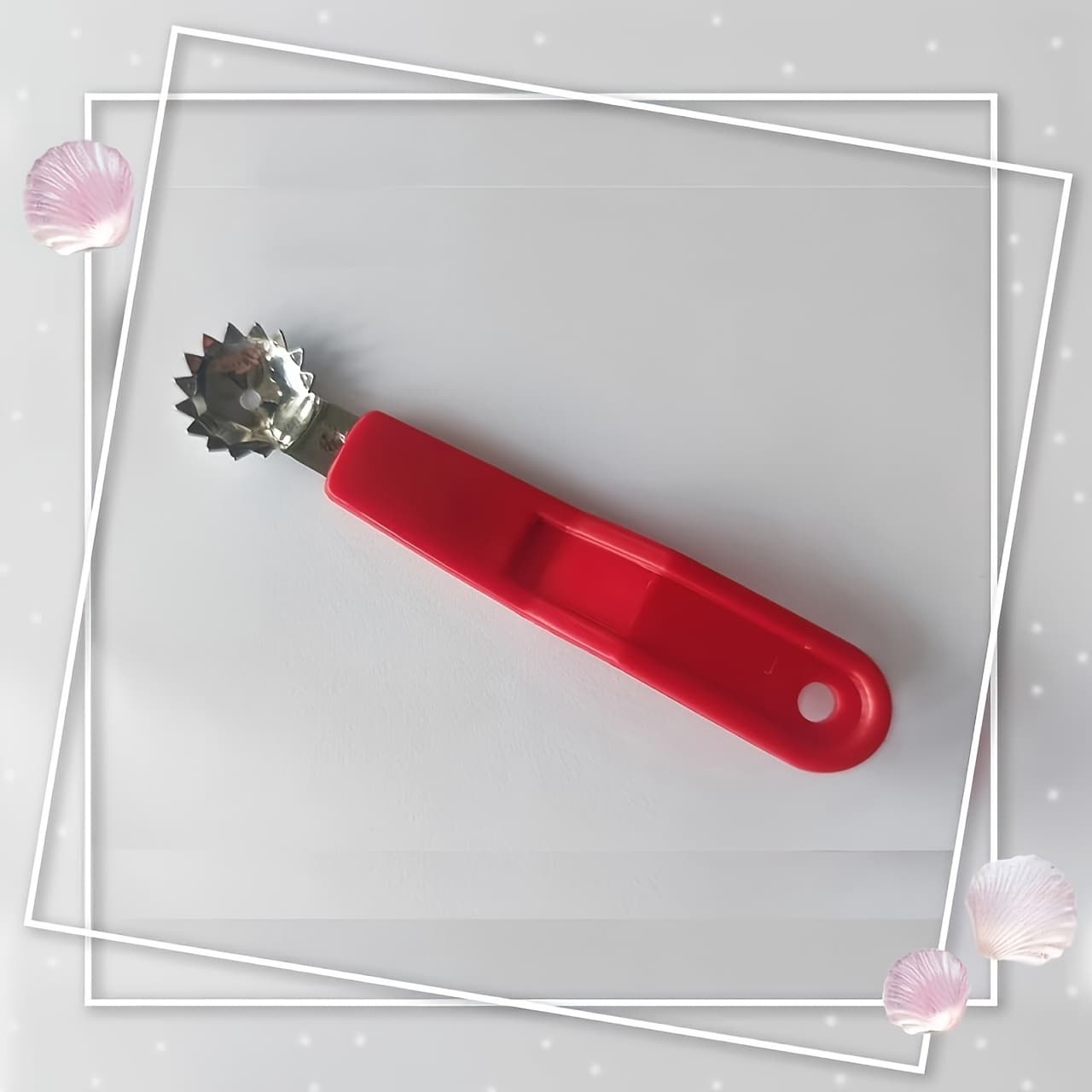 TEMU 1pc Stainless Steel Fruit Vegetable Corer - Easy Strawberry Huller And Tomato Stem Remover, Durable Kitchen Gadget, Easy Tomato Slicer Prep Tool
