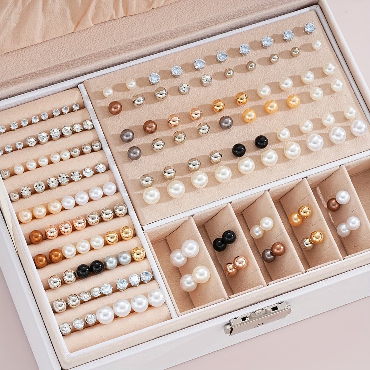 TEMU 114pcs Minimalist Colored Stud Earrings Set For Women, Ideal For Gifting, Dates, Vacations, And Daily Wear