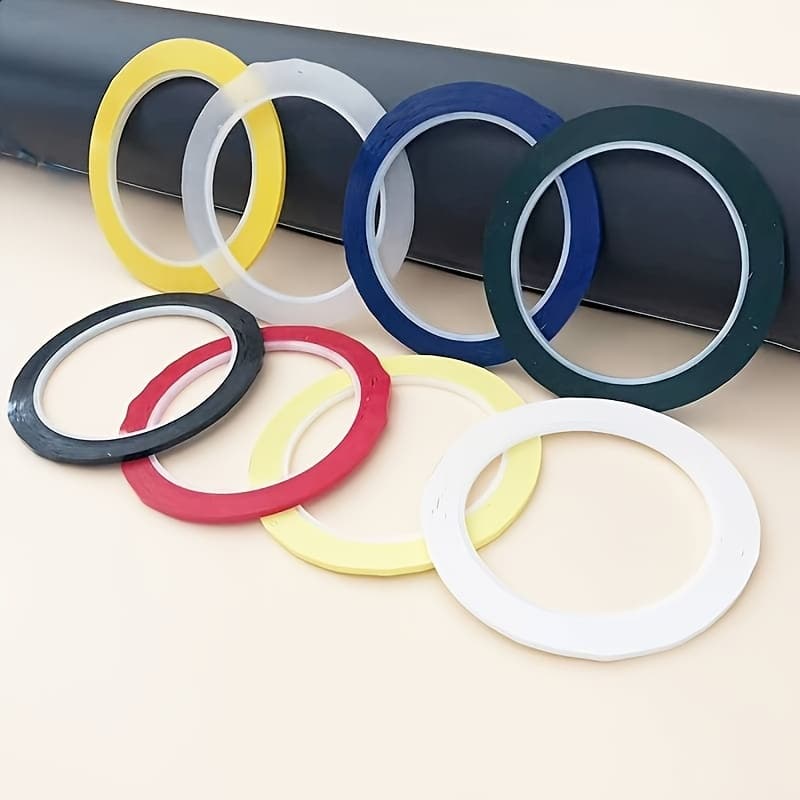 TEMU 66 Meters Per Roll, 0.3cm Wide Fluorescent Tape Whiteboard Tape Assorted Colors, Thin Tape For Dry Erase Board, Whiteboard Additions, Dry Erase Board Additions, ,