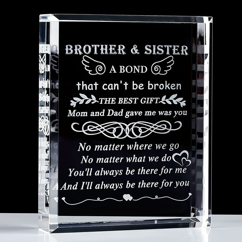 TEMU 2d Flat, Modern Acrylic Keepsake Plaque - Desktop Decoration With Inspirational Message - Perfect Birthday Or Christmas Gift For , Gift | Modern Acrylic Plaque | Clear Acrylic Material