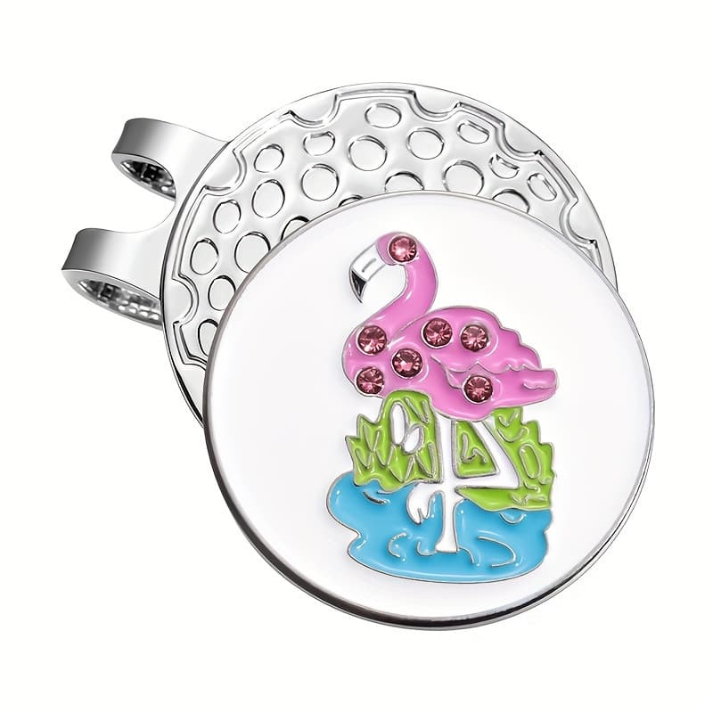 TEMU Shield Golf Hat Clip Exit Design&creative Rhinestones For A Stylish Look!