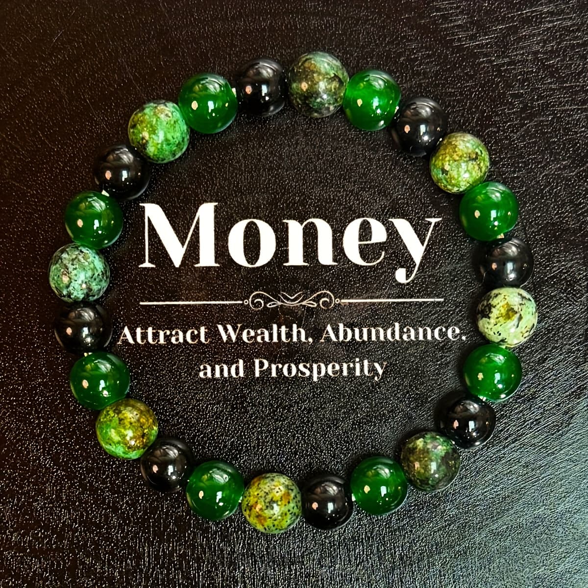 TEMU Bohemian Wealth And Bracelet Made Of Zoisite Beaded Bracelet Men Women Jewelry Gift