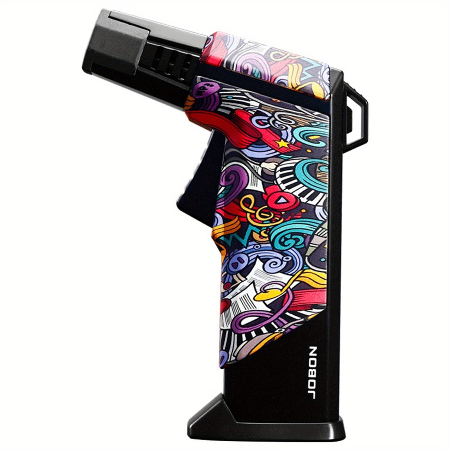 TEMU (no Fuel ) Metal Lighter, Exquisite Colorful Surface Refillable Fuel Flame Lighter With Lock, Made Of Alloy And Aluminum, Easier To Use Candles