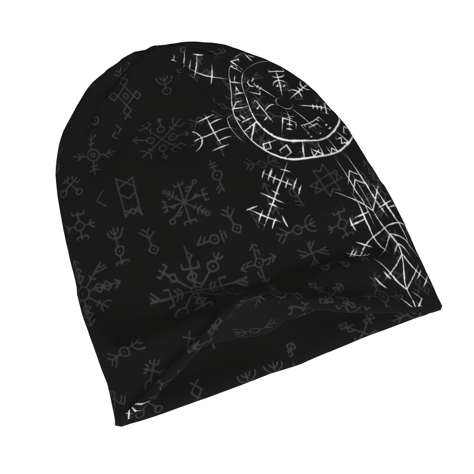 TEMU Celtic Charm Compass Beanie, Viking Brimless Hat, Unisex For Sports