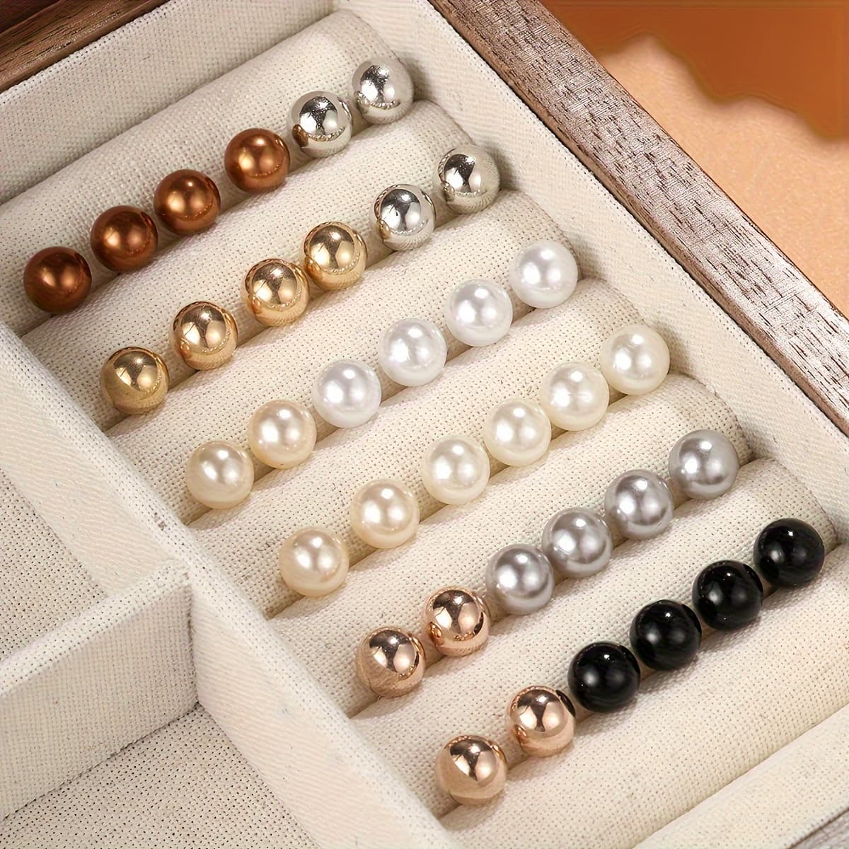 TEMU 36 - Piece Set Of Elegant And Simple Earrings For Women And Men. Ideal For Autumn And Winter , Party Attendance, Vacations, Dates, And As A Holiday Gift ()