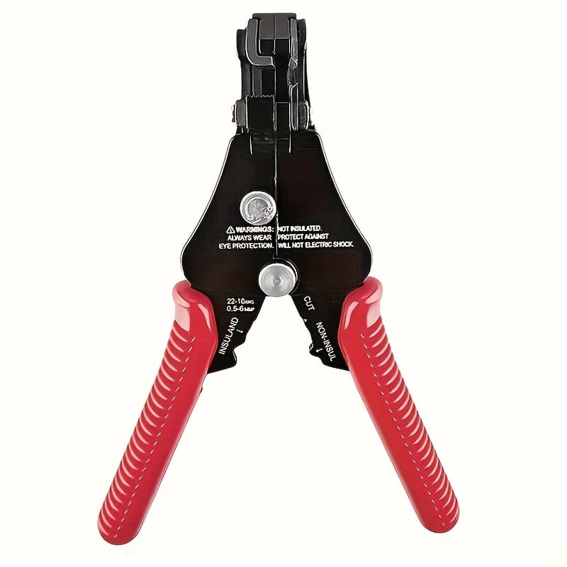 TEMU Versatile Wire Stripping & Crimping Pliers - Automatic Metal Cable Cutter For Easy Cutting And Crimping, Industrial Hardware Tool