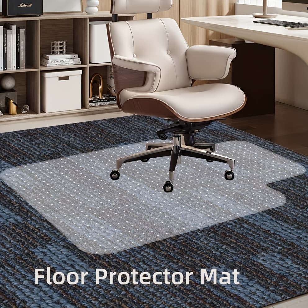 TEMU 36 X 48'' Rolling Floor Protector Mat - Desk Chair Mats Carpet, Ergonomic Chair Cushion, Caster Wheel Protection, And Hard For Office And Home Use