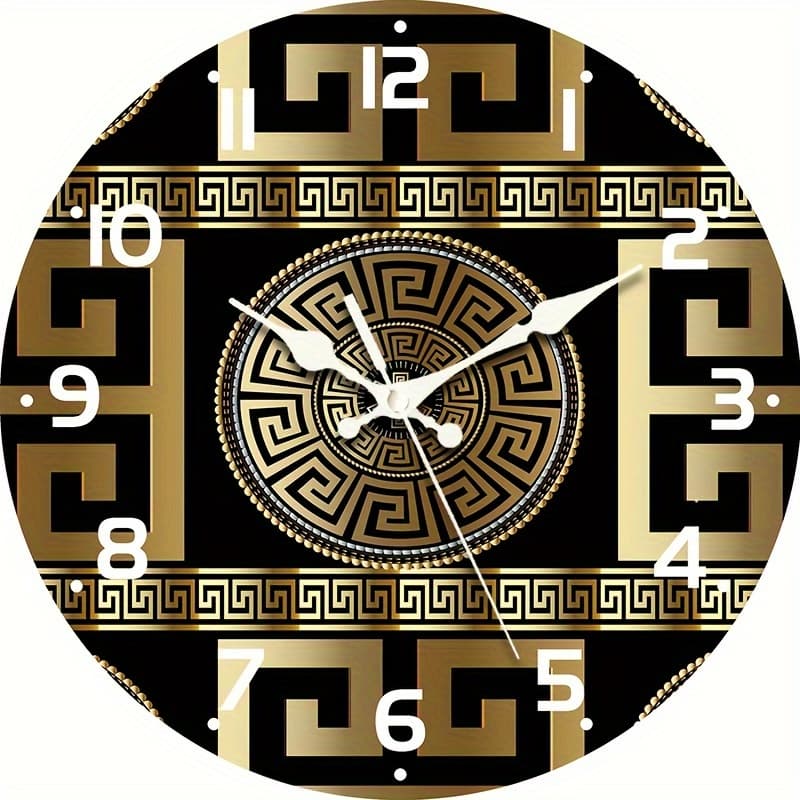 TEMU 1pc, Creative Fashion Wall Clock, Quartz Movement Silent Non-ticking Clock, For Decor And Gift