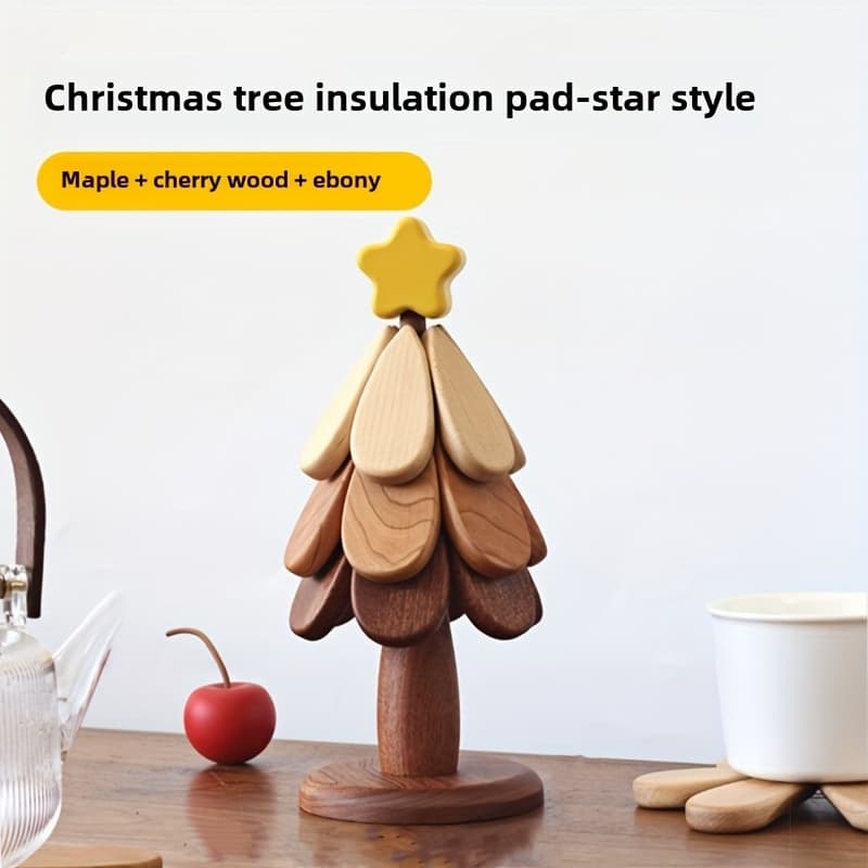 TEMU A Decorative Thermal Insulation Mat For Christmas Trees, From Heat And Scalding, Serving As A Foldable Pot Coaster