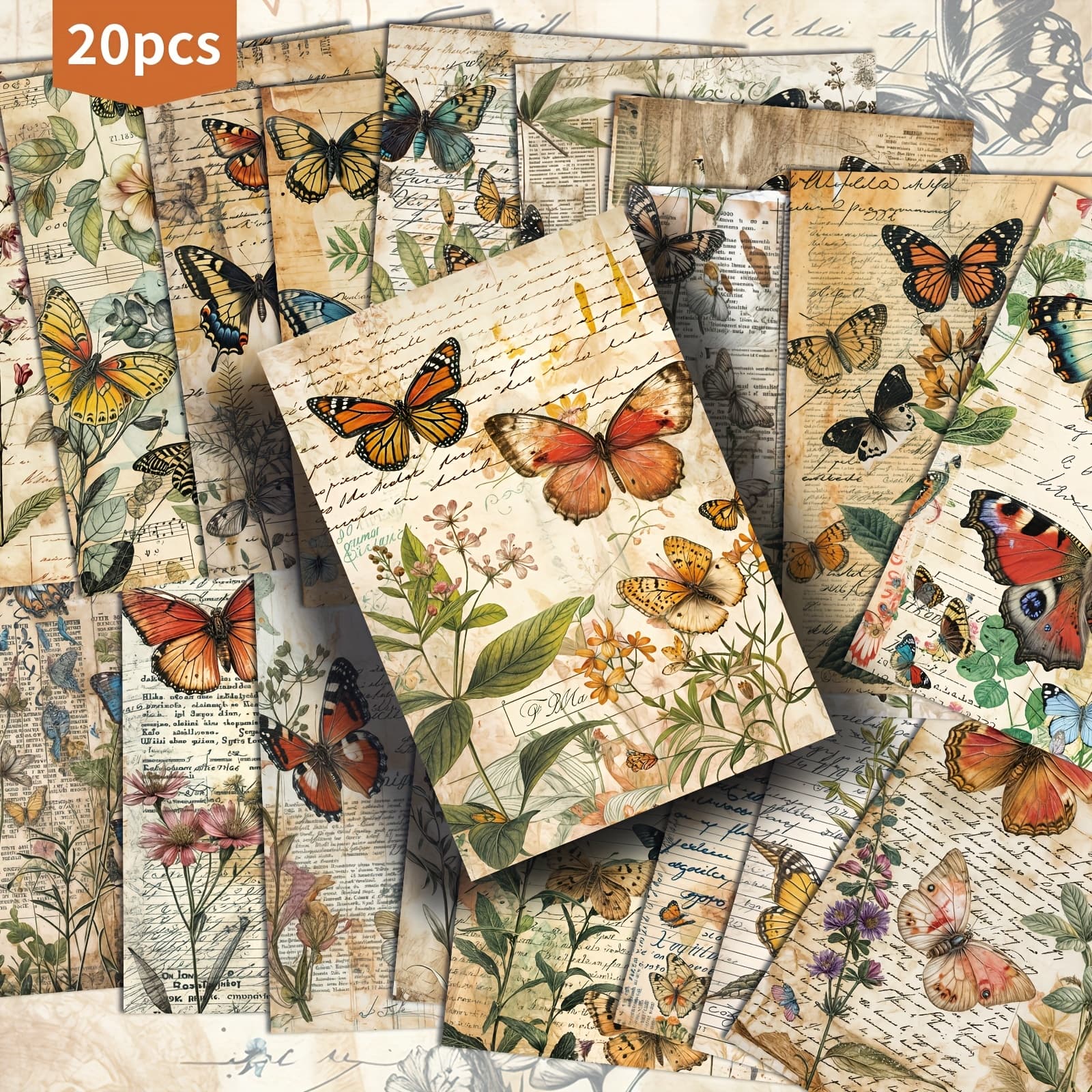 TEMU 20-pack Vintage Postcards - 4x6 Inches Vintage Junk Journal Paper, Classic Pinup Illustrations, Collectible Decorative Painting Cards For Scrapbooking & Crafting