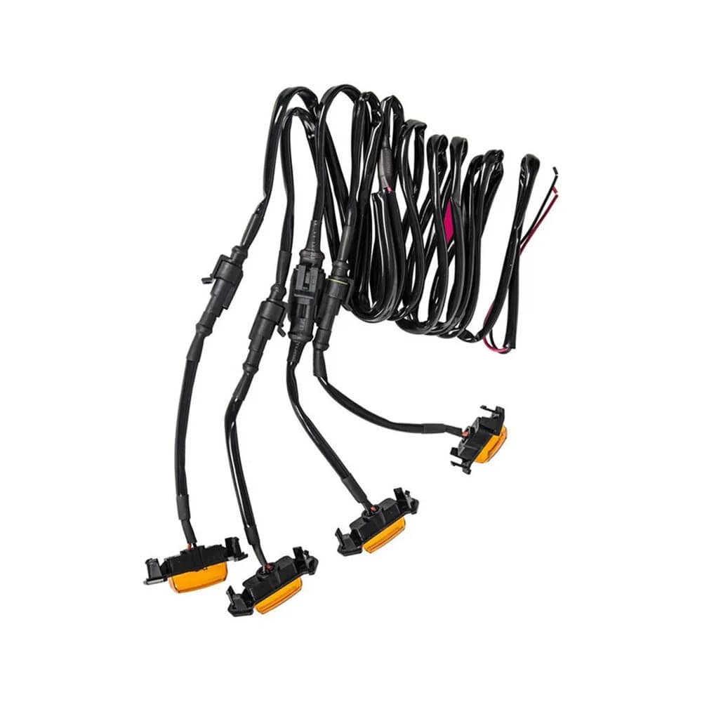 TEMU 4pcs Grille Decorative Led Lights For , Front Grille Decorative Led Lights, Universal 12v Yellow Light - Suitable For Pickup Trucks And Off-road Vehicles, Without Battery