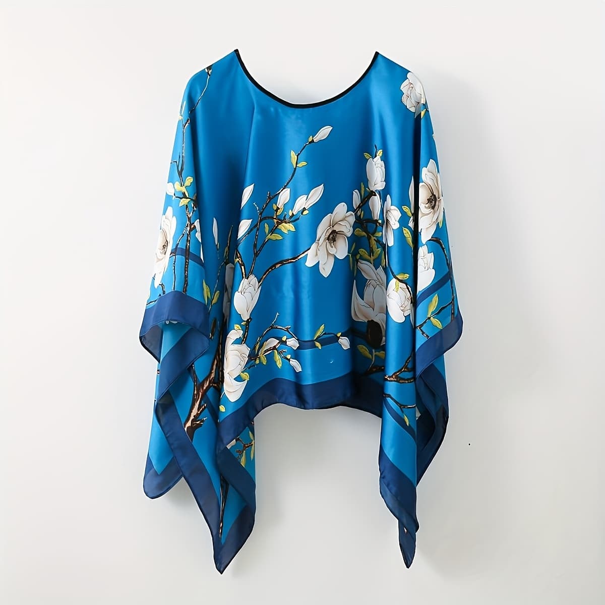 TEMU Is A Fashionable Shawl Printed With Fresh And Elegant Design, A Sense Of , The Loose Version Is Comfortable And Comfortable, And Easy To Create A Romantic And Temperament To Wear.