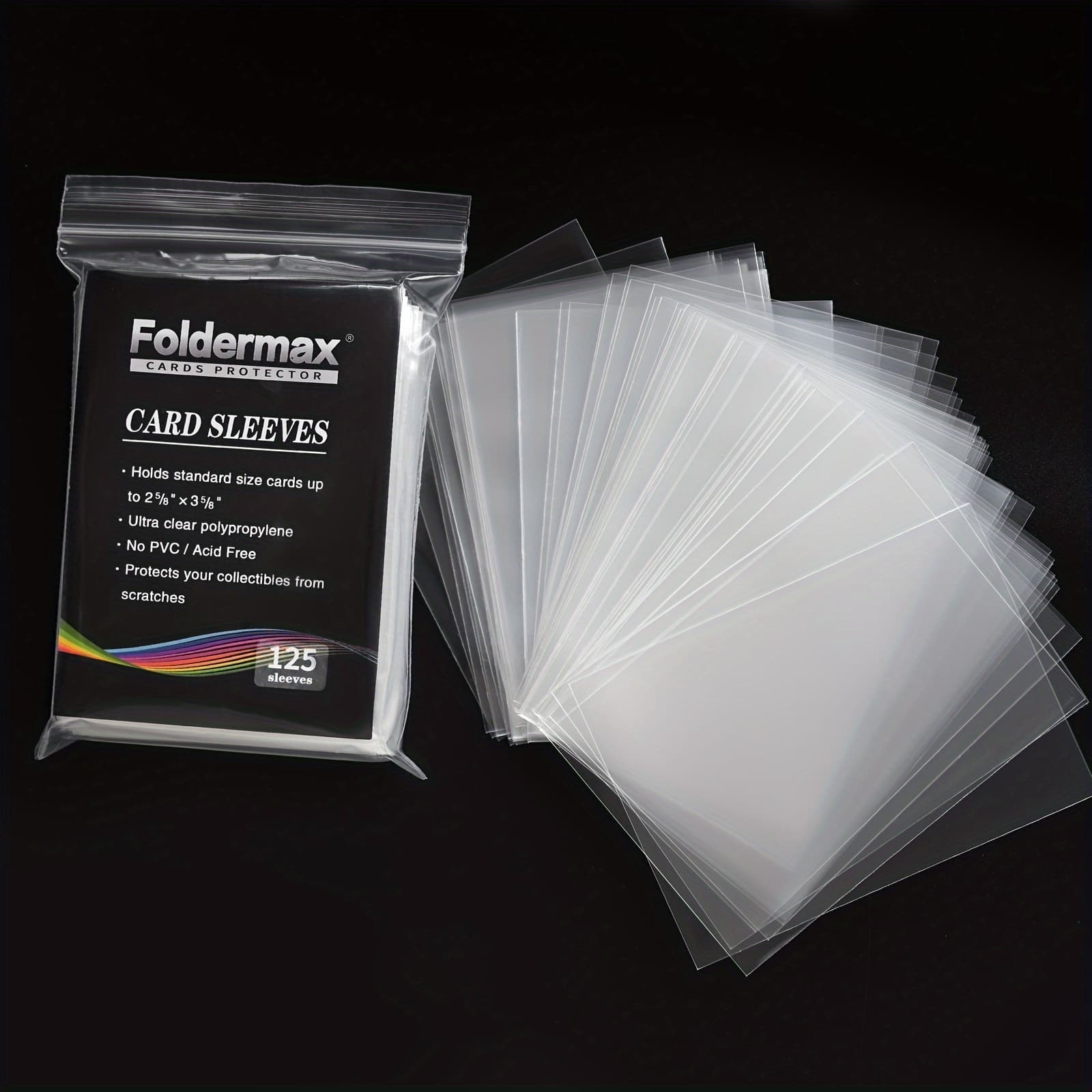 TEMU 1000pcs Sleeves, Suitable For Traditional Collectible , Baseball Card, Game Cards, Soft And Protection Sleeves, Halloween, Chrismas Gift