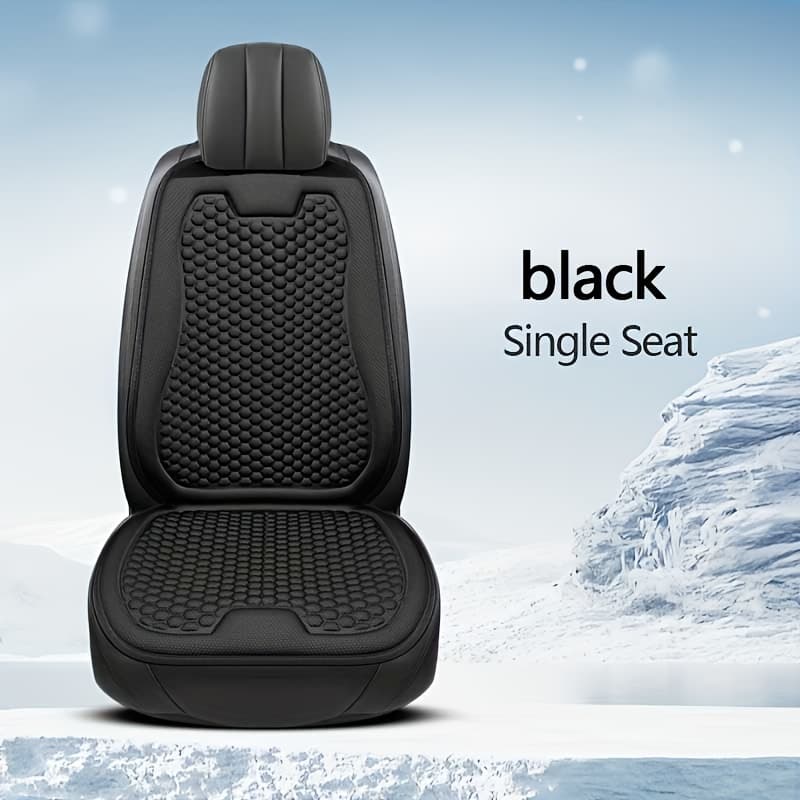 TEMU 1pc Of 3d Raised Car Seat Cushion, Comfortable And Breathable For All , Easy And Ventilated Design For A Single Seat,