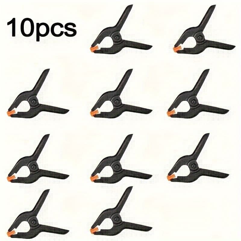 TEMU Heavy-duty 3-inch Spring Clips - Versatile Plastic Grip For Crafts, Woodworking & Photography Backgrounds