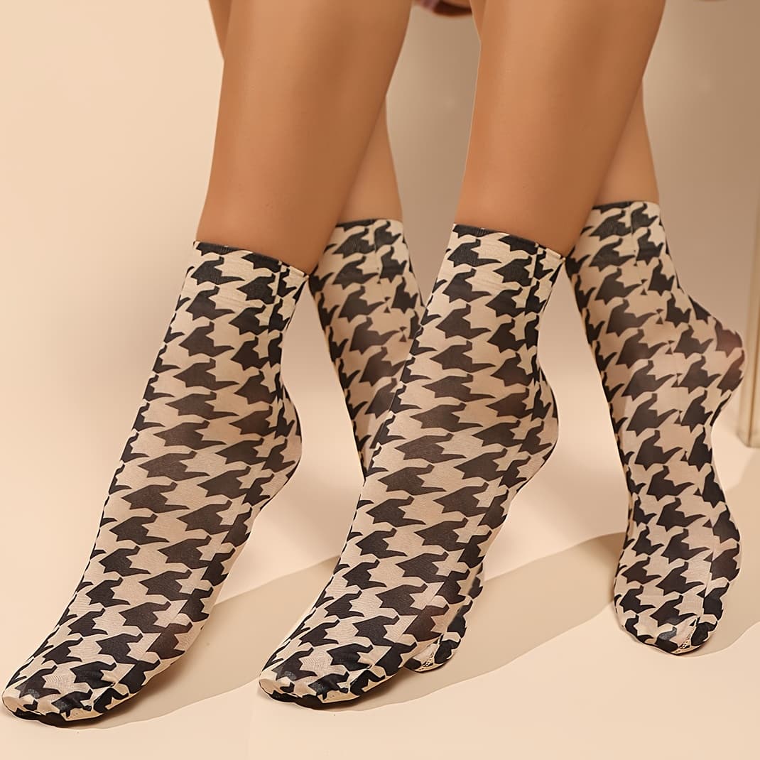 TEMU Of Ankle Socks, Women's Summer Leopard Print Ankle Socks, Unisex Fashion High-elastic Lining Socks