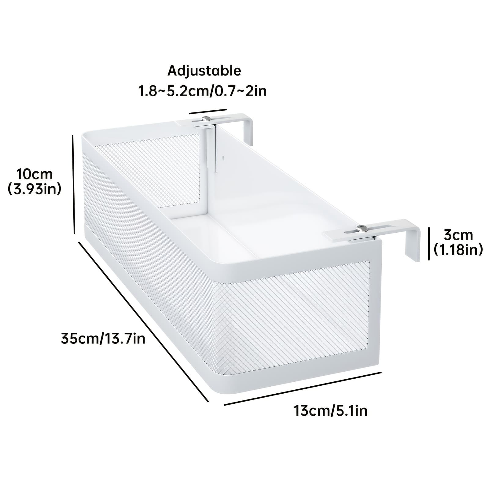 TEMU Caddy Shelf For Bunk Beds, Baby Bed Safety Rails, Dormitory Beds, And Balcony Railings; An Organizer For Your Phone, Glasses, Headphones, And Magazines