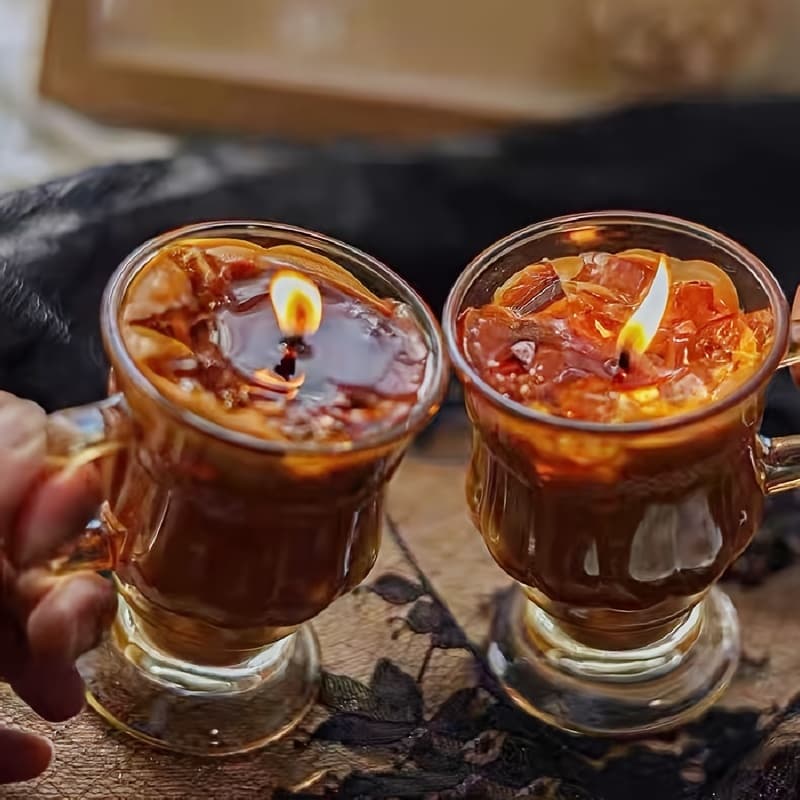 TEMU Single Cup 350g Strong Flavored Ice Aromatherapy Candle Tall Cup Bedroom Style Hand Gift Large Cup Long-lasting Burning Bedroom Aroma Candle