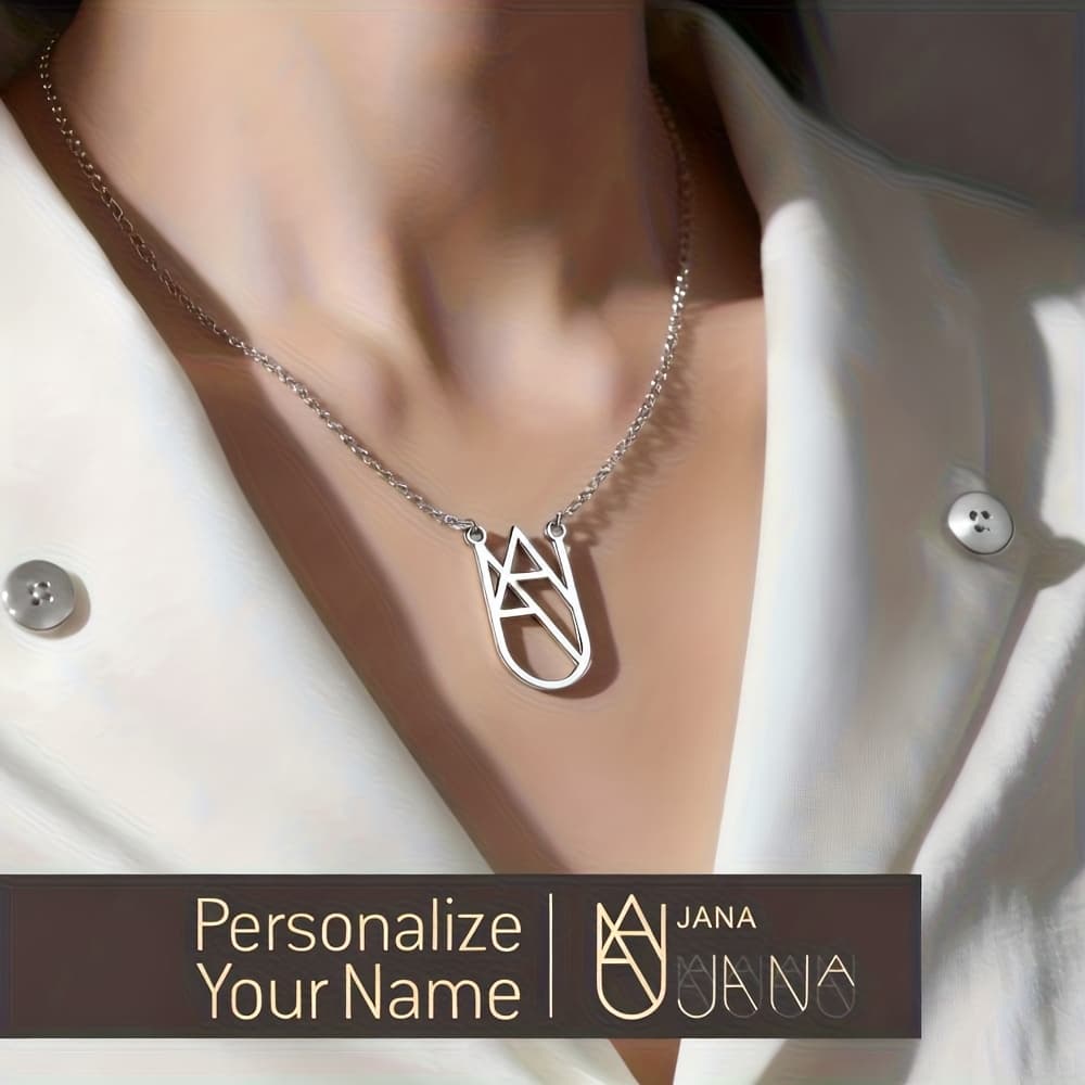 TEMU [customization] Custom Letter Combination Necklace, Personalized Handmade Women's Name Necklace, Turn Into A Unique Statement Piece Gift For Her