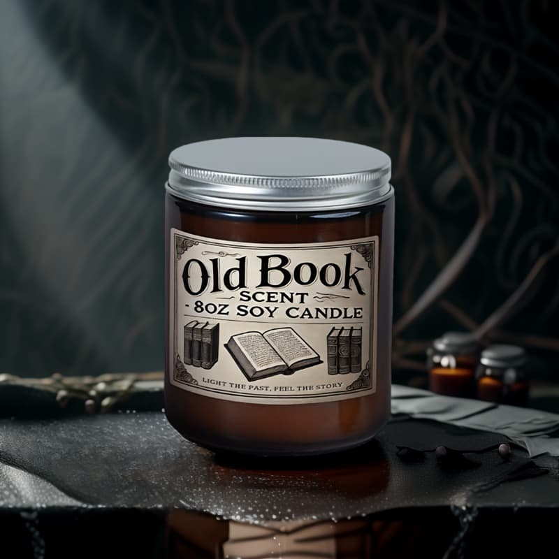 TEMU Old Book︱comfortable Scented Soy Candle For Readers, Perfect Gift For Book Lovers, Unique Reading Fragrance︱valentine's Day Gift