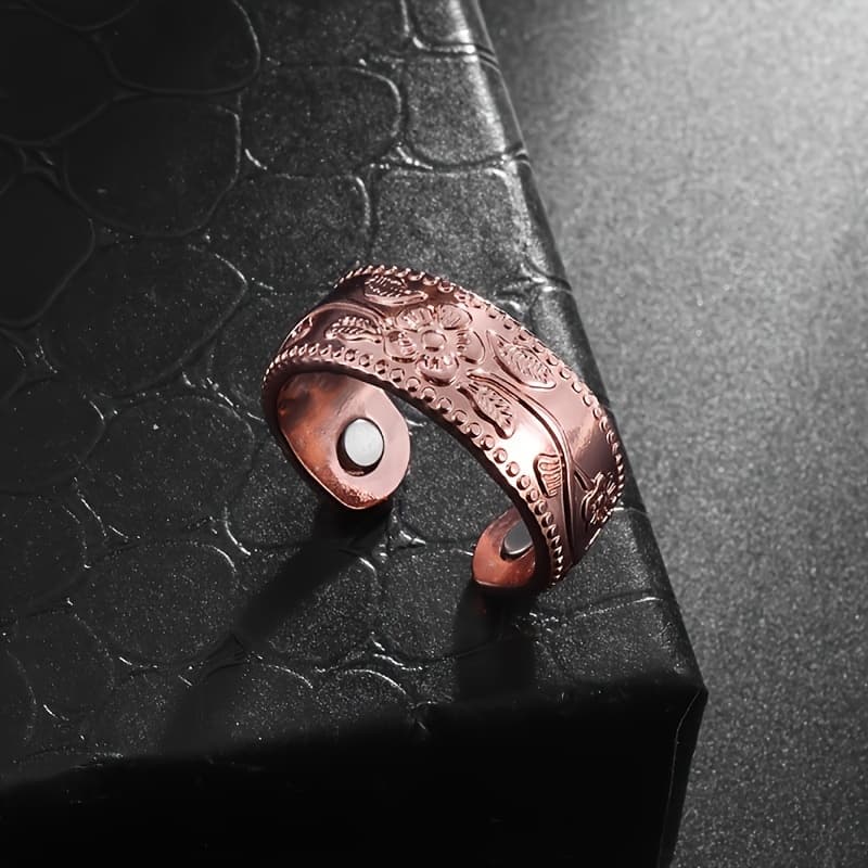 TEMU 1pc Elegant Copper Floral Branch Adjustable For Women, Gift, Christmas Suitable, Accessory, Cute Jewelry