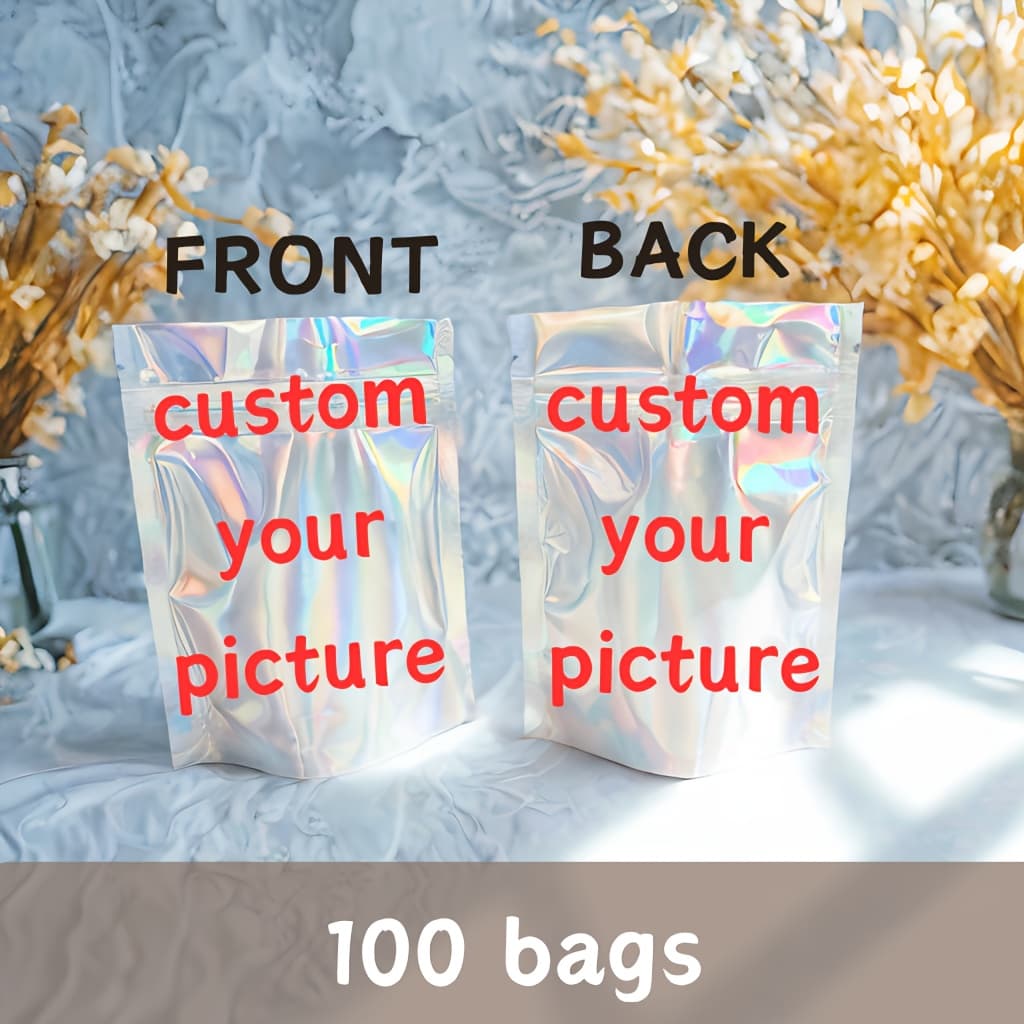 TEMU Custom Resealable Bags | 40/100/ Heavy-duty Laser-cut Design | Premium Gift Packaging For Weddings, Birthdays, Day & Corporate Events | Thickened Reusable Party Favors | Bulk Wedding &